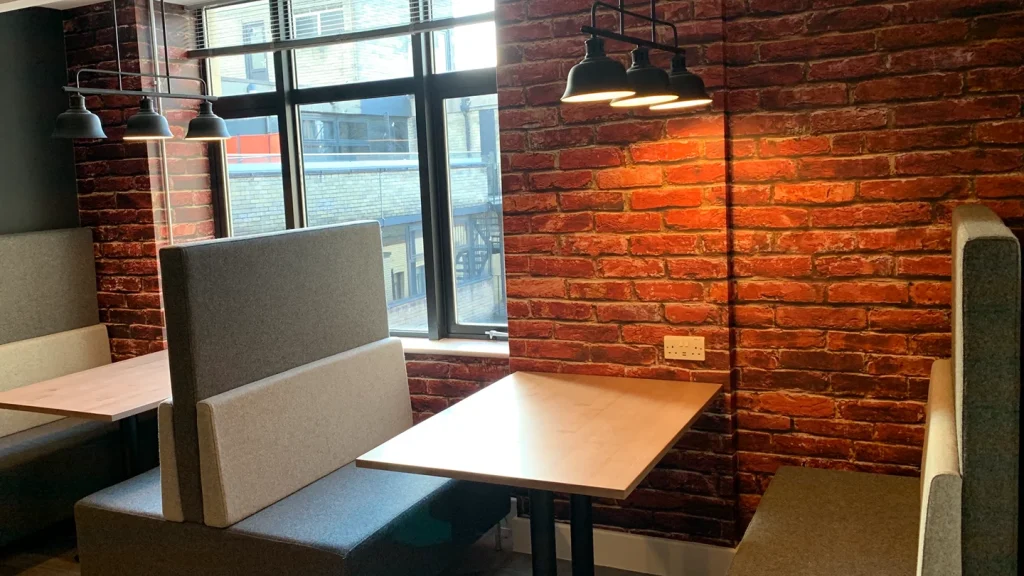 Custom printed wallpaper feature wall
