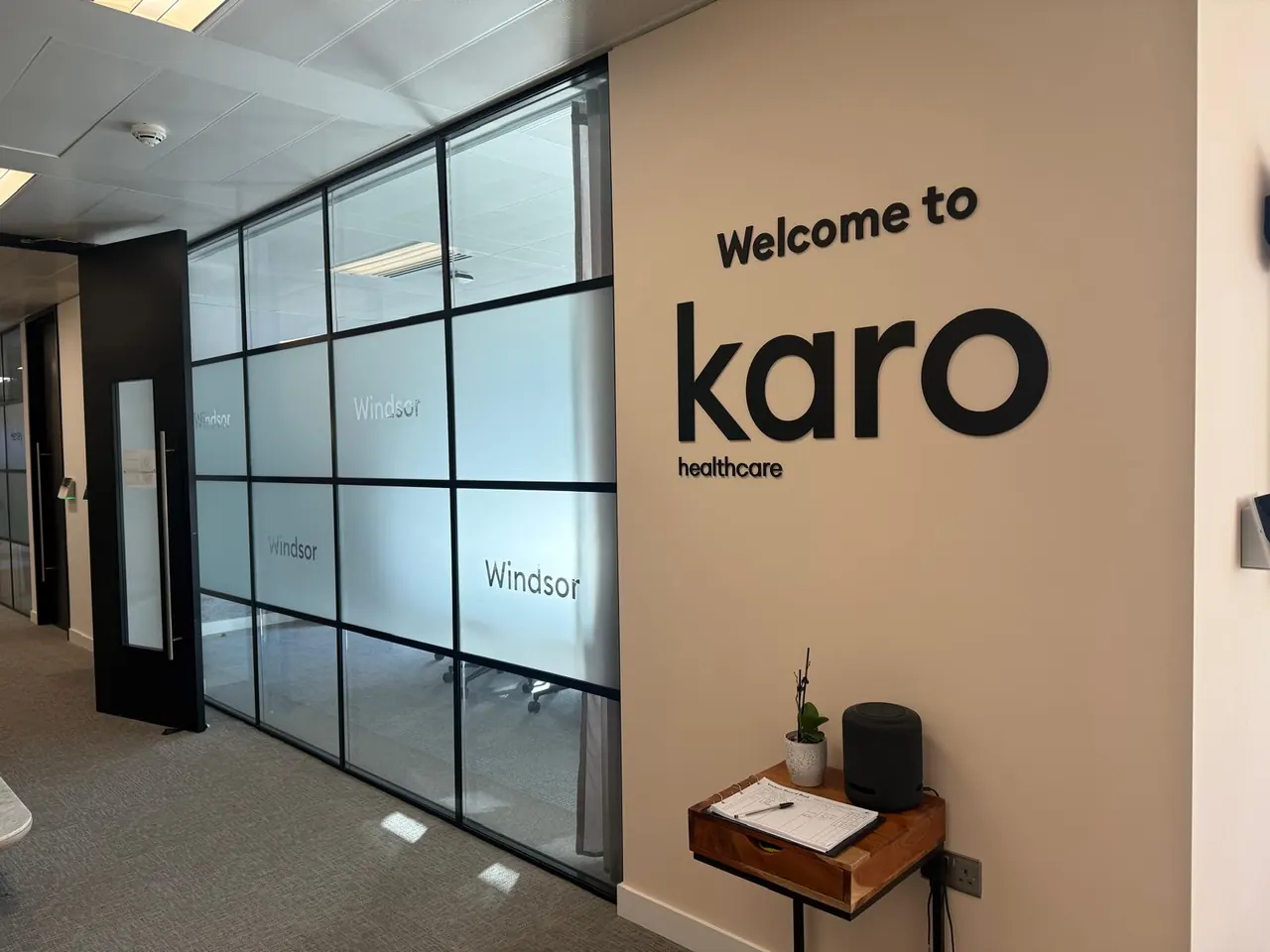 Karo Healthcare's Maidenhead Office Graphics & Branding
